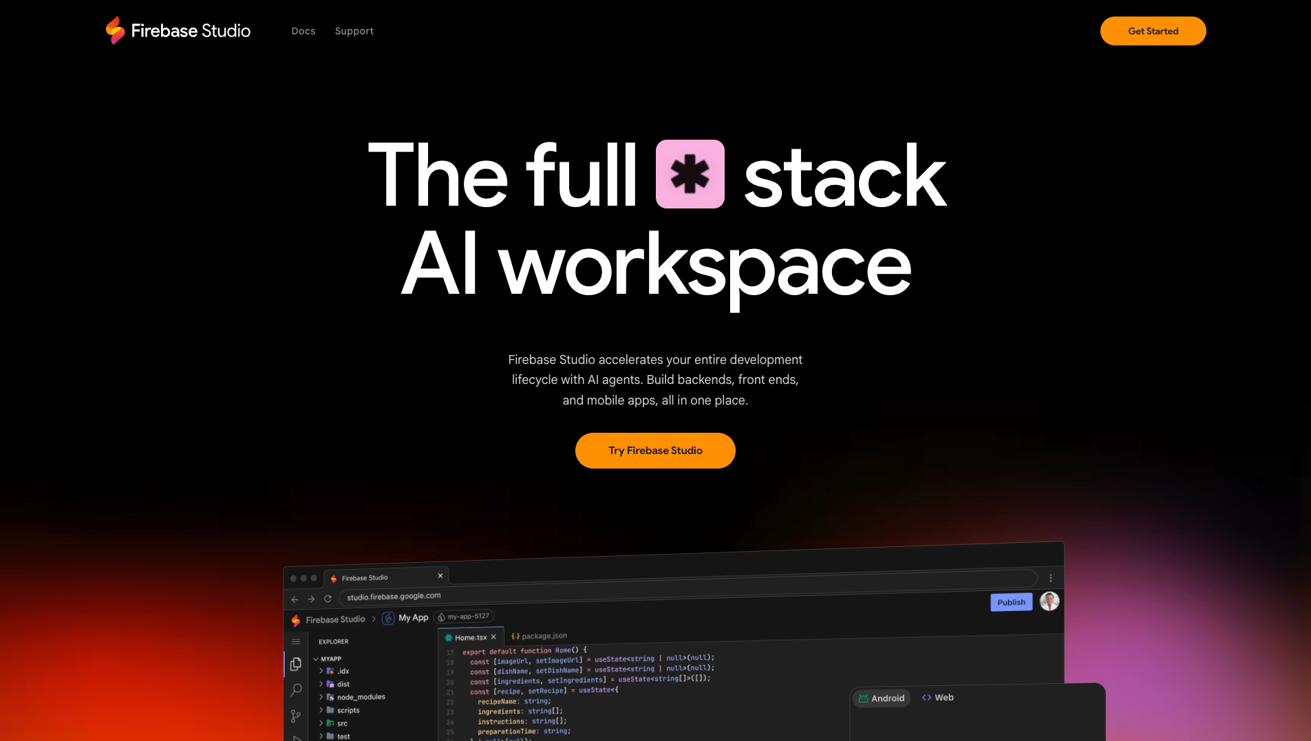 Kiến Trúc & Bộ Công Cụ Nền Tảng Tạo Website Với Firebase Studio
