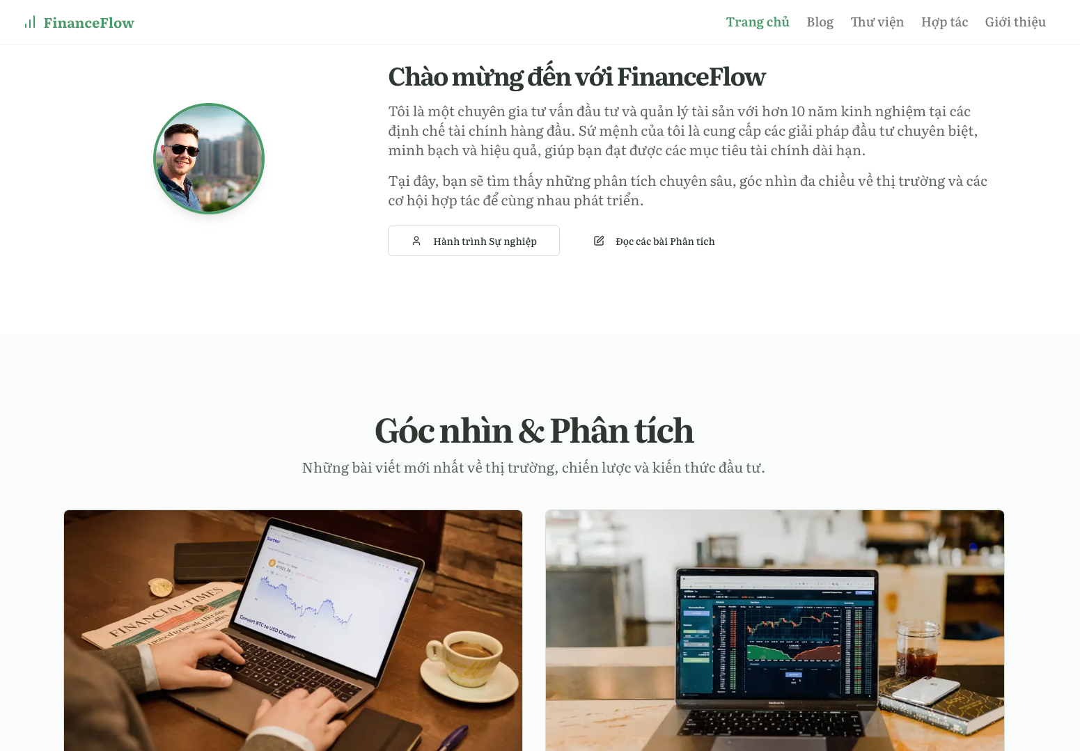 Trang Profile & Blog