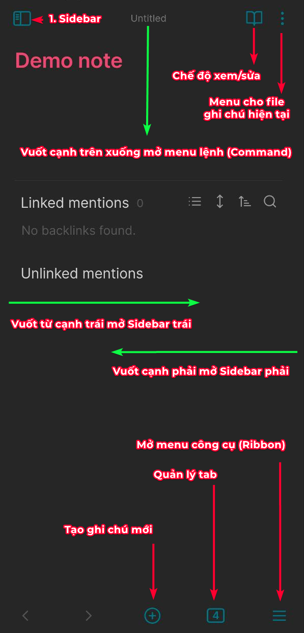 Obsidian Mobile Layout