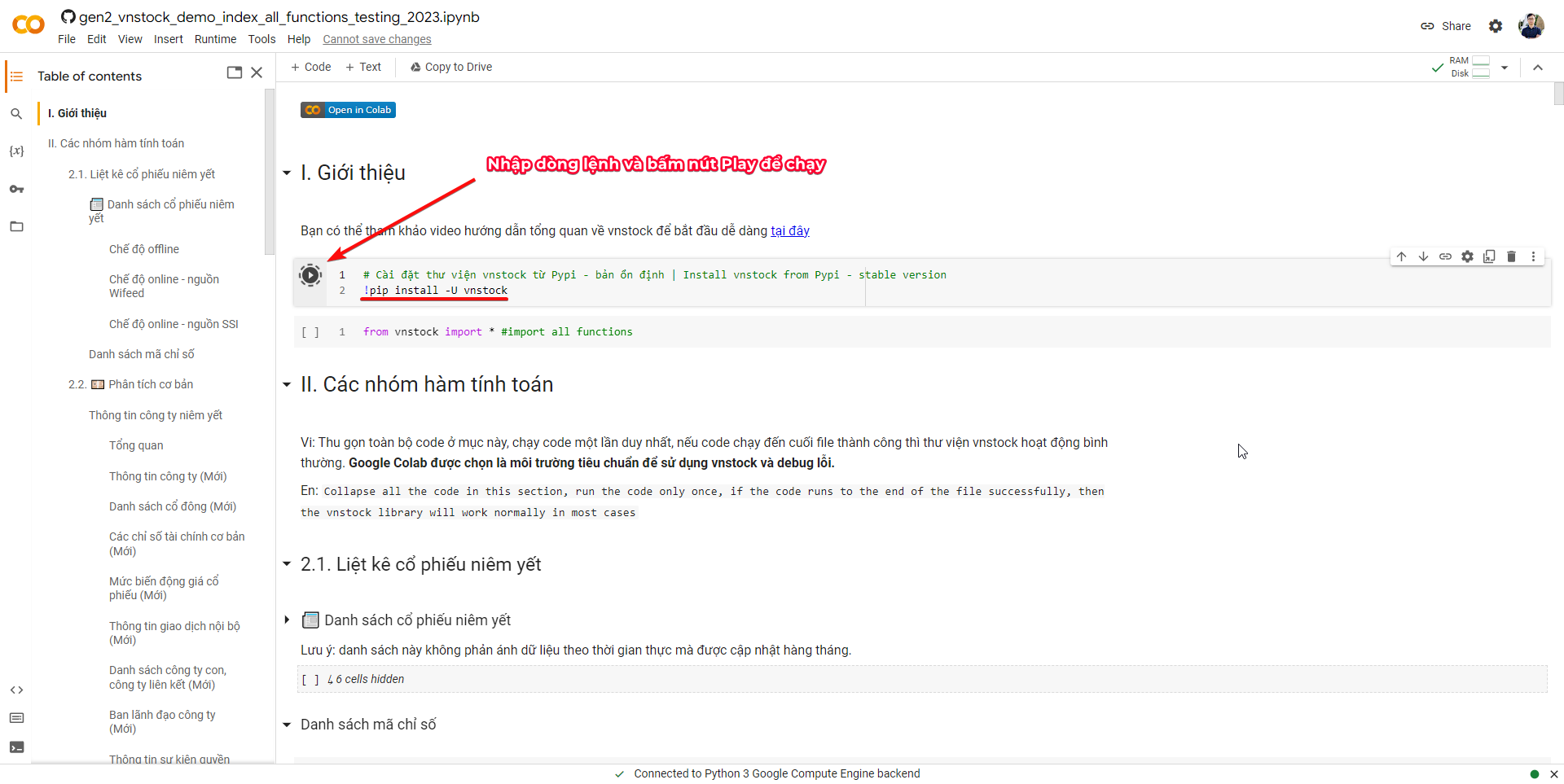 Cài đặt thư viện Python với Pip trong Google Colab