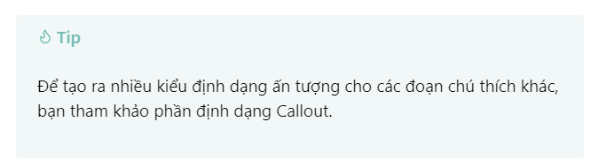Định dạng callout trong obsidian markdown