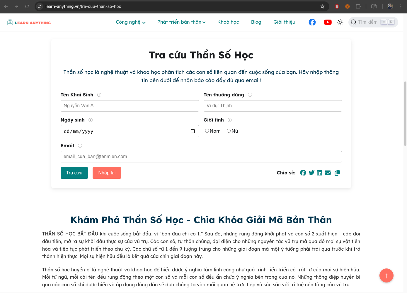 Giao diện tra cứu