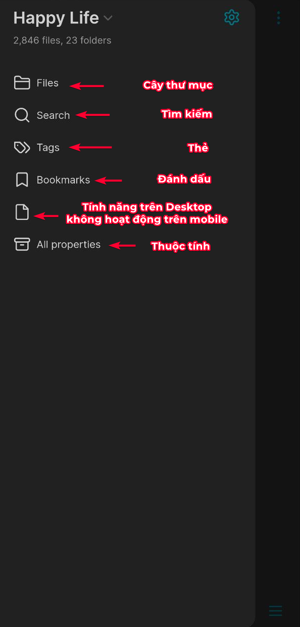 Obsidian Mobile Left Sidebar