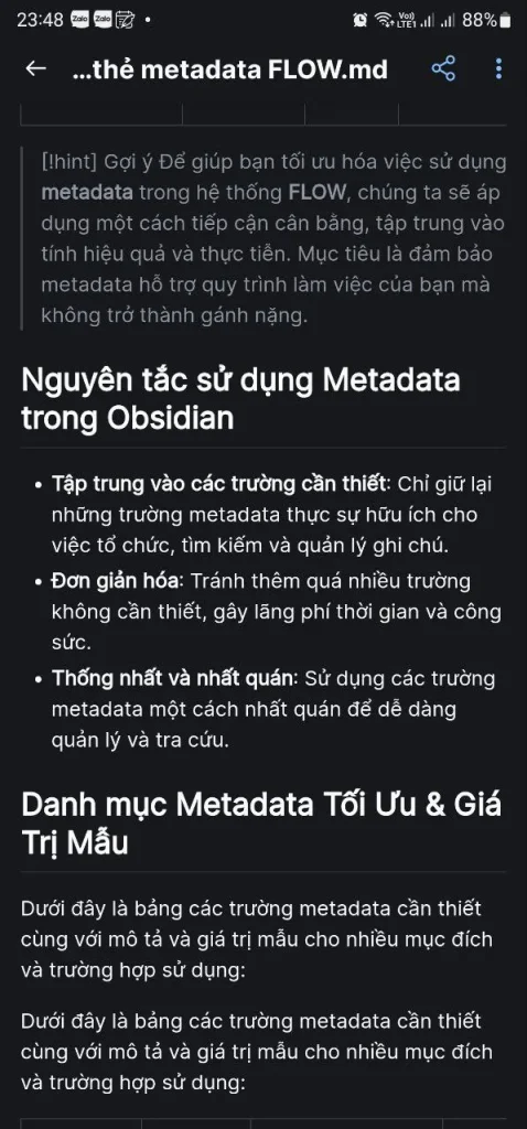 Obsidian FLOW: Xem ghi chú markdown trong giao diện Github mobile
