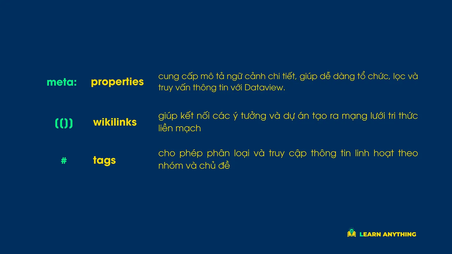 Lớp thông tin linh hoạt giúp kết nối và hệ thống hoá thông tin cho truy vấn dễ dàng.